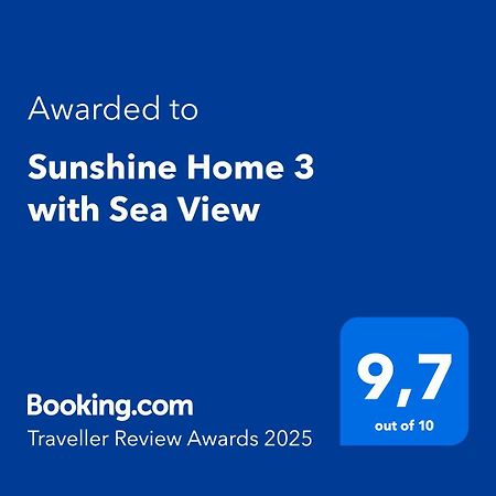 Sunshine Home 3 With Sea View Alepou Ngoại thất bức ảnh